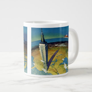 Tasse Géante Voyage Ancien New York City Empire State Building