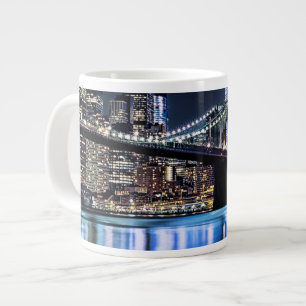 Tasse Géante Vue de la réflexion de pont de Brooklyn de New