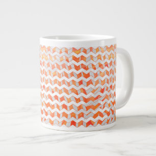 Tasse Géante Zebra Orange and White Print