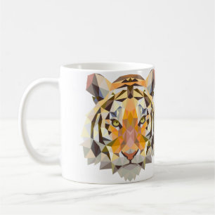 Tasse géométrique de tigre