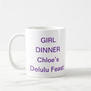 Tasse Girl Dinner – Mug Ésthétique Mème Drôle et V