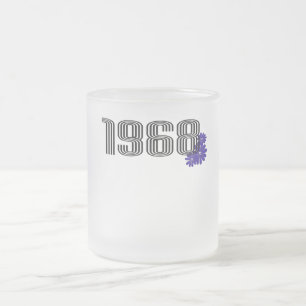 Tasse Givré 1968 Hippie Panneau de Paix Puissance de la fleur