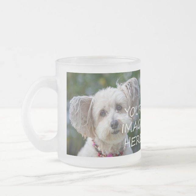 Tasse Givré 2 Photos Faites Votre Propre Nouveau Pet Chat Chie (Gauche)