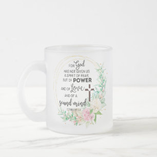 Tasse Givré 2 Timothée 1:7 Dieu n'a pas donné un esprit de peu