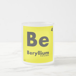 Tasse Givré 4 Tableau du béryllium | des éléments périodique