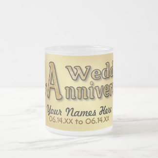 Tasse Givré 50e anniversaire - Or - Personnaliser