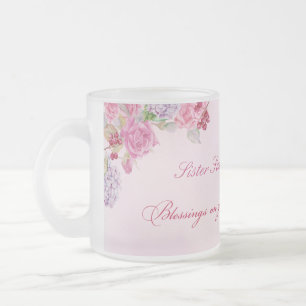 Tasse Givré 60e anniversaire de la vie religieuse Nonne cathol