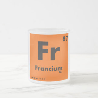 Tasse Givré 87 Tableau du francium | des éléments périodique