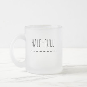 Tasse Givré À moitié vide ou à moitié plein
