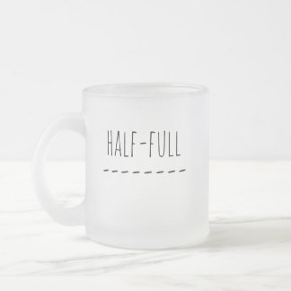 Tasse Givré À moitié vide ou à moitié plein