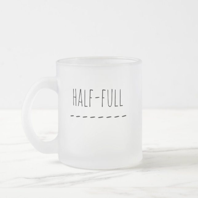 Tasse Givré À moitié vide ou à moitié plein (Gauche)