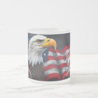 Aigle chauve avec drapeau américain Art du 4 juill