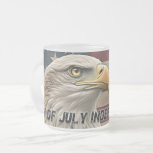 Tasse Givré Aigle majestueux et drapeau – Esprit de liberté
