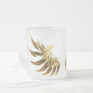 Tasse Givré Ailes d'Ange d'or sur arrière - plan noir