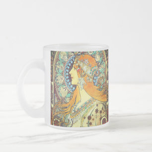 Tasse Givré Alphonse Mucha Art Nouveau Zodiac