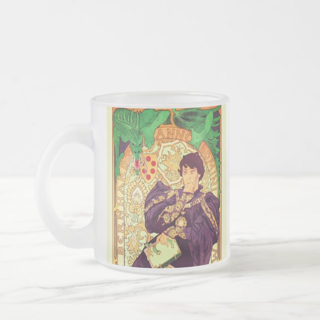 Tasse Givré Alphonse Mucha Prince et Dragon (Gauche)