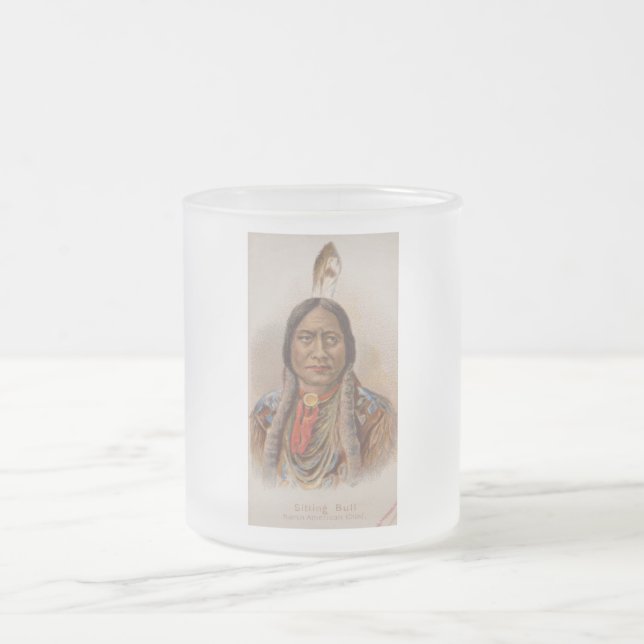 Tasse Givré Amérindien : Lakota Sitting Bull, publicité pour d (Centre)