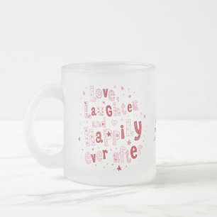 Tasse Givré Amour Rire Heureusement Jamais Personnalisé Mariag