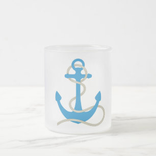 Tasse Givré ancre eau mer océan plongeur nager plage marin
