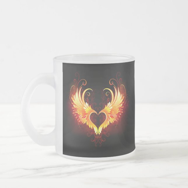 Tasse Givré Angel Fire Heart with Wings (Gauche)