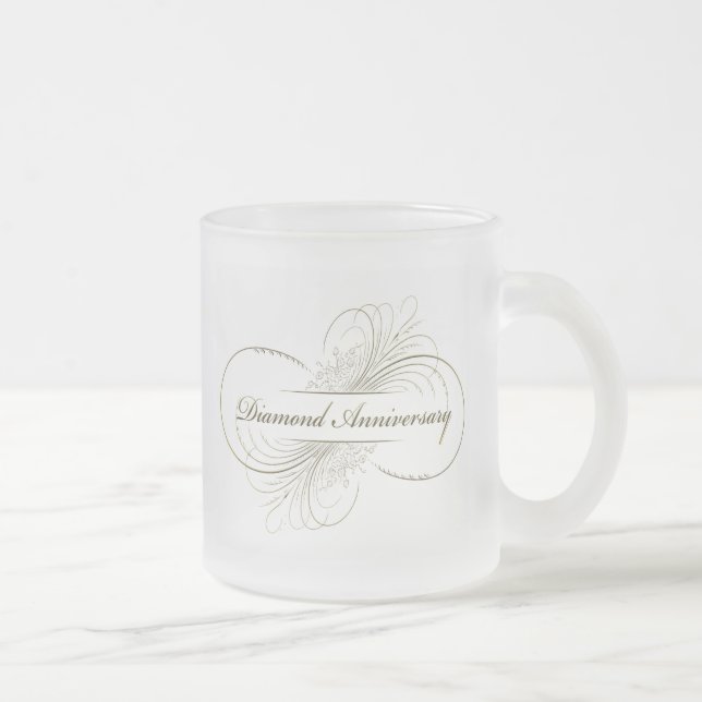 Tasse Givré Anniversaire de diamant (Droit)