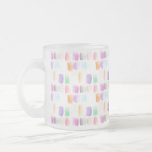 Tasse Givré Aquarelle arc-en-ciel teint main