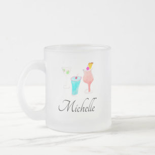 Tasse Givré Aquarelle Cocktail Margarita Nom du Motif