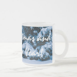 Tasse Givré Arbre de Noël de la forêt d'hiver