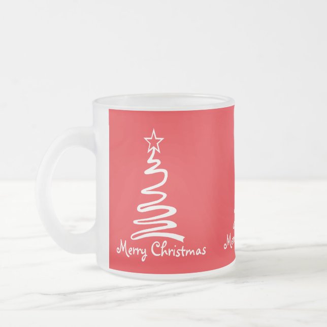 Tasse Givré Arbre de Noël Magique Verre givrée Café (Gauche)