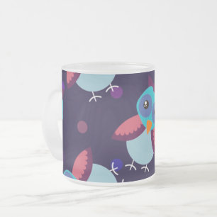 Tasse Givré arrière - plan motif owl