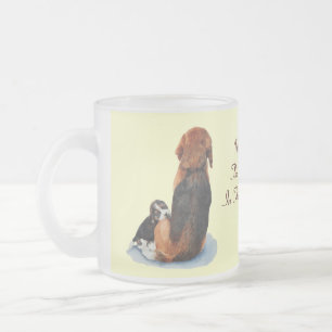 Tasse Givré Art de caresse de réaliste de chien de maman de