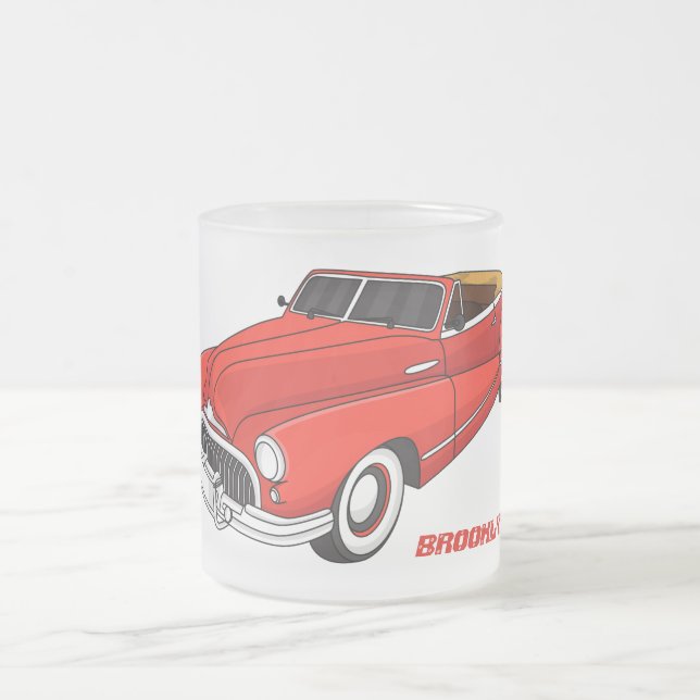 Tasse Givré Automobile classique rouge 1948 (Centre)