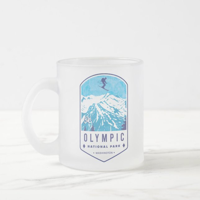 Tasse Givré Badge de ski du parc national olympique (Gauche)