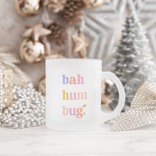 Tasse Givré Bah Humbug Typographie (Créateur téléchargé)