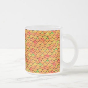 Tasse Givré Balances orange et verte tombées