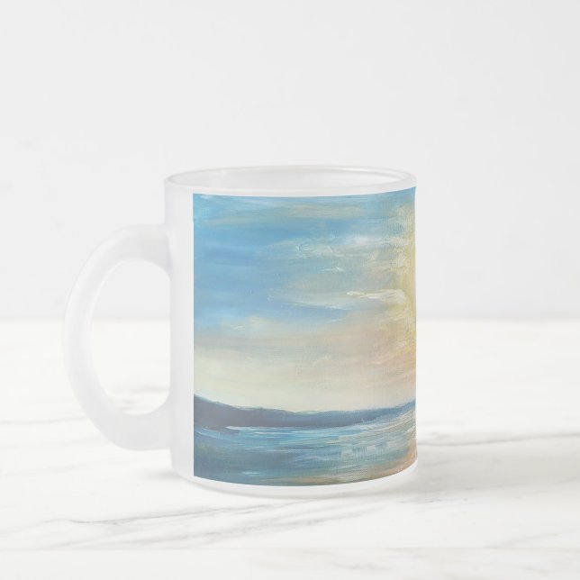 Tasse Givré Balnéaire Sunrise Océan Sunset Rayonnant Paysage m (Gauche)