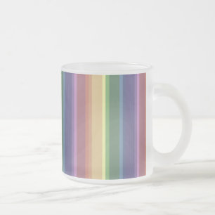 Tasse Givré Bandes arc-en-ciel coupées
