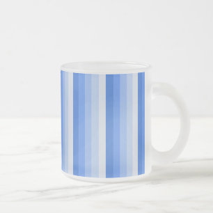Tasse Givré Bandes d'ombre bleues