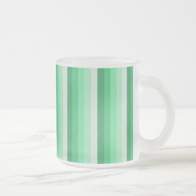 Tasse Givré Bandes d'ombre vertes (Droit)