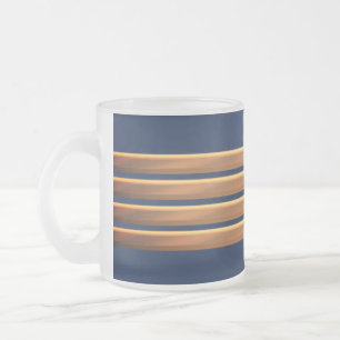 Tasse Givré Bandes d'or du capitaine,