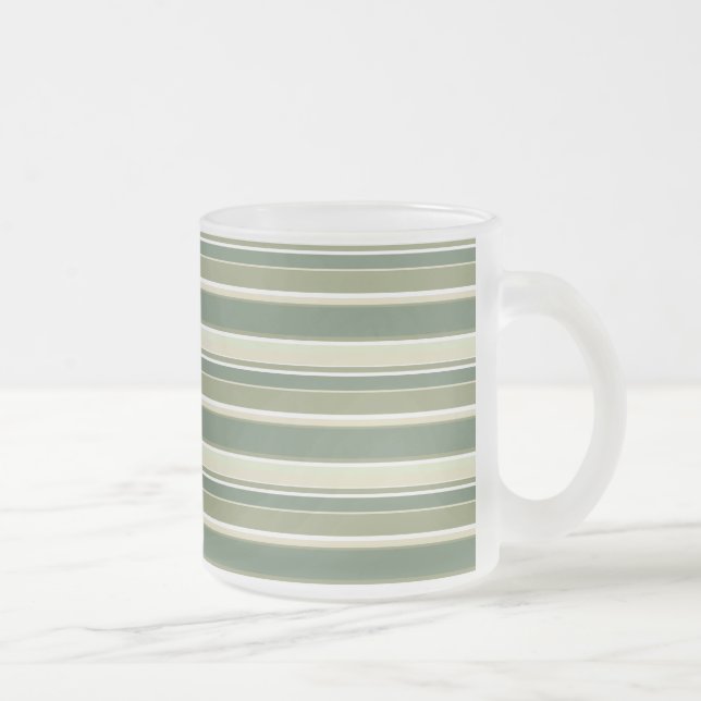 Tasse Givré Bandes vert olive (Droit)