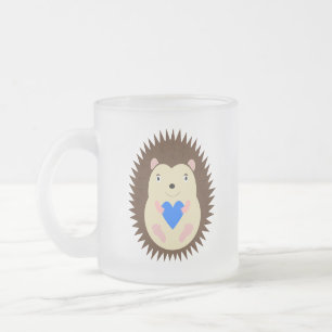 Tasse Givré Bébé Garçon Cœur Bleu Hérisson