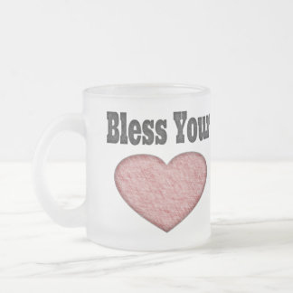 Tasse Givré Bénissez votre coeur - énonciation du sud