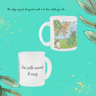 Tasse Givré Beurre mignon Insecte de la fourmi et la nature Mu