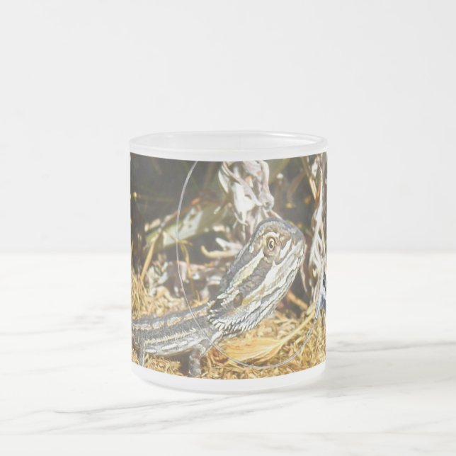 Tasse Givré Biologie D'Un Lézard Dragon Porté Par Un Bébé, (Centre)