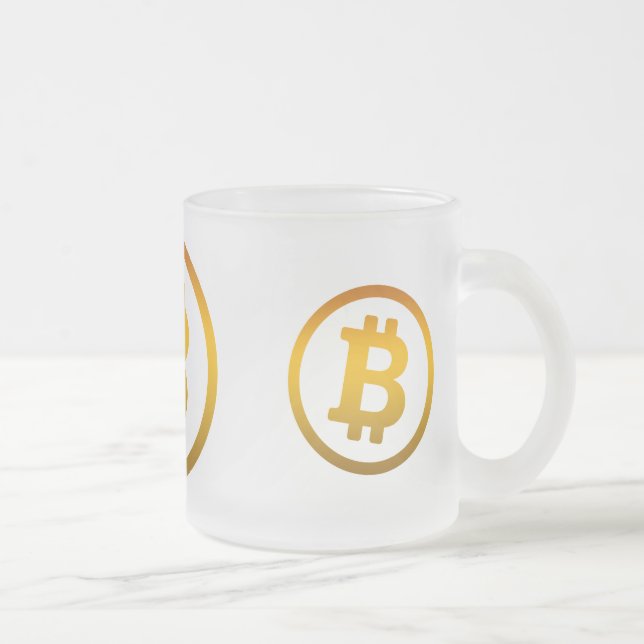 Tasse Givré Bitcoin (Droit)