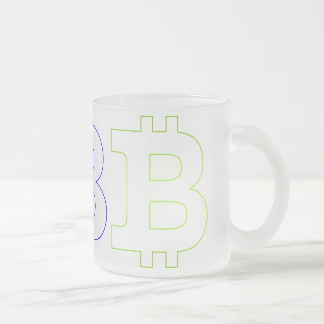 Tasse Givré Bitcoin (Droit)