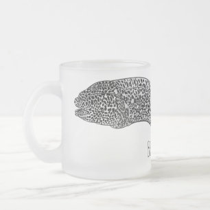 Tasse Givré Black spotted moray eel cartoon