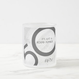 Tasse Givré Blanc 50 Décennie Anniversaire