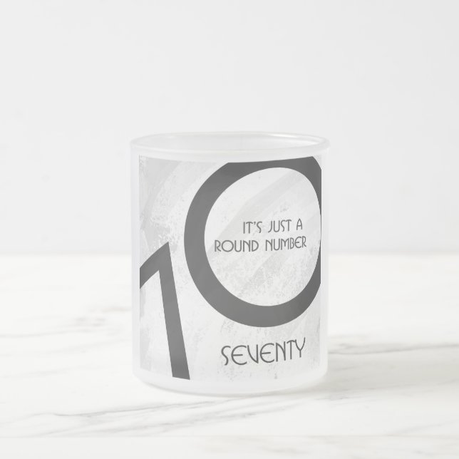Tasse Givré Blancs 70 Anniversaire de la Décennie (Centre)